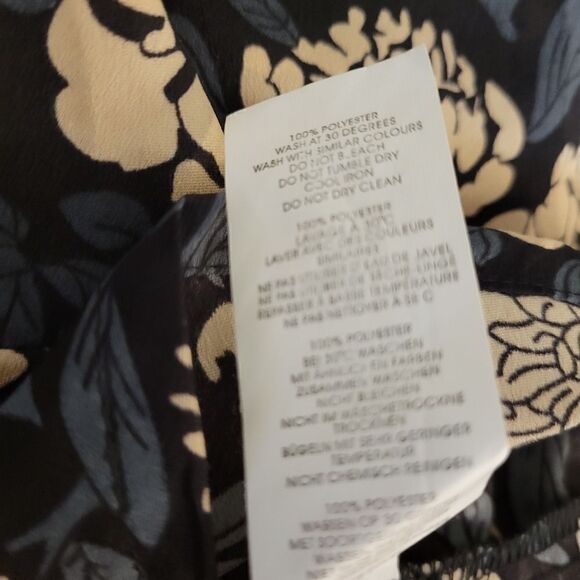 Nasty Gal Collection Black/tan floral Size 4 NWT - Picture 8 of 10